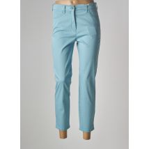 TONI - Pantalon 7/8 bleu en coton - Femme - Taille 40 - Modz