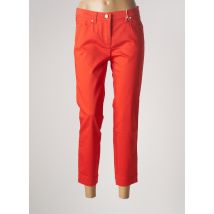 TONI - Pantalon 7/8 orange en coton - Femme - Taille 40 - Modz