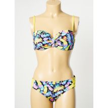 GRAIN DE BLÉ - Maillot de bain 2 pièces jaune en polyamide - Femme - Taille 42 - Modz