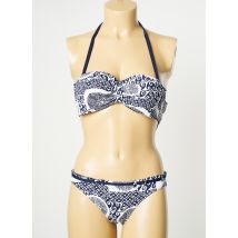 GRAIN DE SABLE - Maillot de bain 2 pièces bleu en polyamide - Femme - Taille 36 - Modz