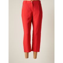 CHRISTINE LAURE - Pantalon 7/8 rouge en viscose - Femme - Taille 38 - Modz