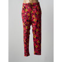 LOVE BY MD - Pantalon droit rouge en coton - Femme - Taille 40 - Modz