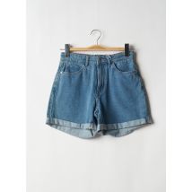 ONLY - Short bleu en coton - Femme - Taille 34 - Modz
