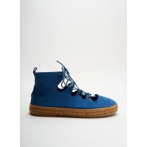 SMILE - Espadrilles bleu en cuir - Femme - Taille 41 - Modz