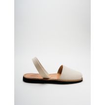 MINORQUINES - Sandales/Nu pieds beige en cuir pour femme - Taille 41 - Modz