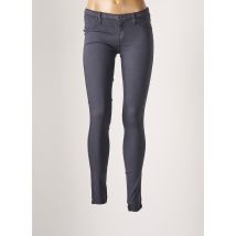 DR DENIM - Pantalon slim gris en coton - Femme - Taille 40 - Modz