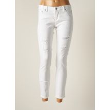LTB - Pantalon 7/8 blanc en coton - Femme - Taille W28 - Modz