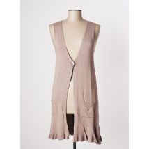 SML - Gilet sans manche beige en viscose - Femme - Taille TU - Modz