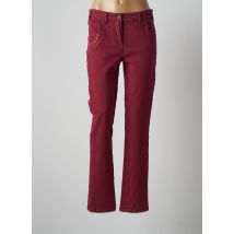 AGATHE & LOUISE - Pantalon slim rouge en coton pour femme - Taille 40 - Modz