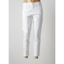 COWEST - Pantalon 7/8 blanc en coton - Femme - Taille 46 - Modz