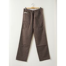 COMPTOIR DU RUGBY - Pantalon droit marron en coton - Homme - Taille 40 - Modz