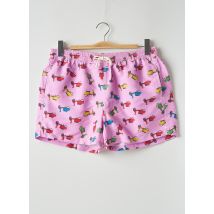 TIKI - Short de bain rose en polyester - Homme - Taille 3XL - Modz