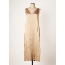 OUI - Robe longue marron en viscose - Femme - Taille 40 - Modz