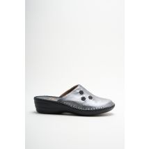 SEMELFLEX - Chaussons/Pantoufles gris en cuir pour femme - Taille 38 - Modz