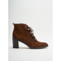 MAM'ZELLE - Bottines/Boots marron en cuir - Femme - Taille 40 - Modz
