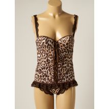MILLESIA - Corset marron en polyamide - Femme - Taille 34 - Modz