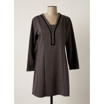 VANIA - Robe courte gris en polyester - Femme - Taille 38 - Modz