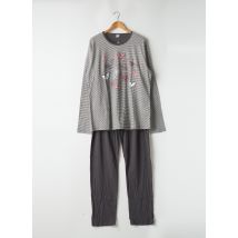 VANIA - Pyjama gris en coton pour femme - Taille 46 - Modz