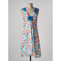 PAUL BRIAL - Robe mi-longue bleu en viscose - Femme - Taille 36 - Modz