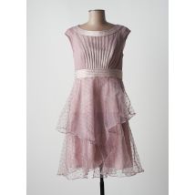 PAUL BRIAL - Robe mi-longue rose en polyester - Femme - Taille 36 - Modz