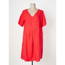 OZÉE - Robe mi-longue orange en lin - Femme - Taille 38 - Modz