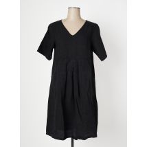 OZÉE - Robe mi-longue noir en lin - Femme - Taille 42 - Modz