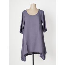 OZÉE - Robe mi-longue gris en viscose - Femme - Taille 40 - Modz