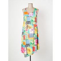 MALOKA - Robe mi-longue bleu en polyester - Femme - Taille 36 - Modz