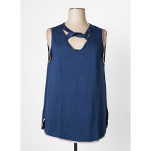 MALOKA - Tunique sans manche bleu en viscose - Femme - Taille 48 - Modz