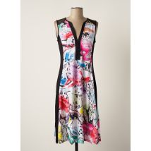 MALOKA - Robe mi-longue blanc en polyester - Femme - Taille 34 - Modz