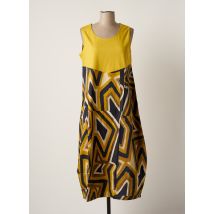 G!OZE - Robe mi-longue jaune en viscose - Femme - Taille 38 - Modz