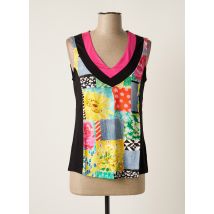 MALOKA - Top noir en viscose - Femme - Taille 38 - Modz