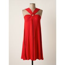 MALOKA - Robe mi-longue rouge en viscose - Femme - Taille 34 - Modz