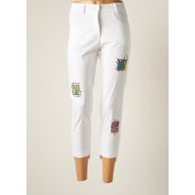 MALOKA - Pantacourt blanc en coton - Femme - Taille 36 - Modz
