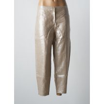 MALOKA - Pantalon 7/8 beige en lin - Femme - Taille 44 - Modz