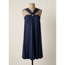 MALOKA - Robe mi-longue bleu en viscose - Femme - Taille 36 - Modz