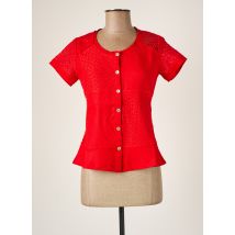 MALOKA - Chemisier rouge en lin - Femme - Taille 34 - Modz