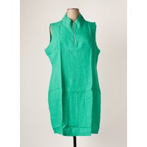MALOKA - Robe mi-longue vert en lin - Femme - Taille 50 - Modz
