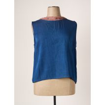 PAUL BRIAL - Top bleu en viscose - Femme - Taille 46 - Modz