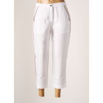 MALOKA - Pantacourt blanc en lin - Femme - Taille 38 - Modz