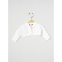 J.O MILANO - Gilet manches longues blanc en coton pour fille - Taille 3 M - Modz