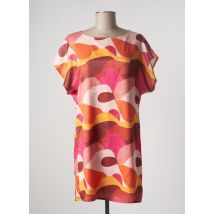 MULTIPLES - Tunique manches courtes orange en polyester - Femme - Taille 38 - Modz