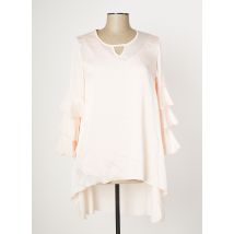 MULTIPLES - Tunique manches longues rose en polyester - Femme - Taille 40 - Modz