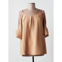 MULTIPLES - Blouse beige en polyester - Femme - Taille 52 - Modz