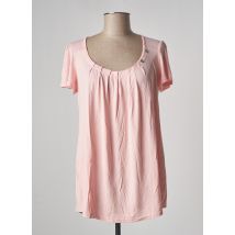 MULTIPLES - T-shirt rose en viscose pour femme - Taille 44 - Modz