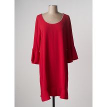 MULTIPLES - Robe mi-longue rouge en polyester pour femme - Taille 44 - Modz