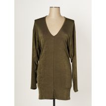 MULTIPLES - Robe mi-longue vert en polyester - Femme - Taille 38 - Modz