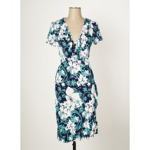MULTIPLES - Robe mi-longue bleu en polyester - Femme - Taille 36 - Modz