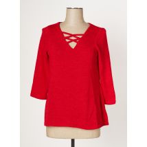 MULTIPLES - Pull rouge en polyester - Femme - Taille 36 - Modz