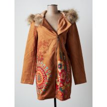 MULTIPLES* - Manteau long marron en polyester - Femme - Taille 36 - Modz